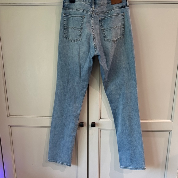 Lucky Brand Blue Straight Leg Jeans Distressed Casual - Picture 4 of 4